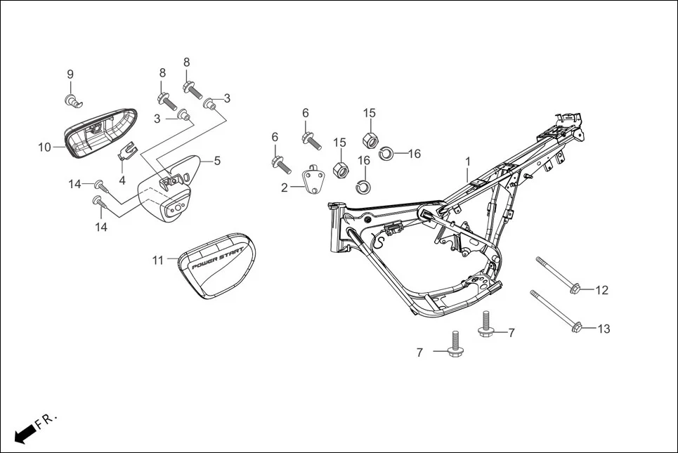 F-25-SELF FRAME BODY/UTILITY BOX diagram showing 50100-AAE-140