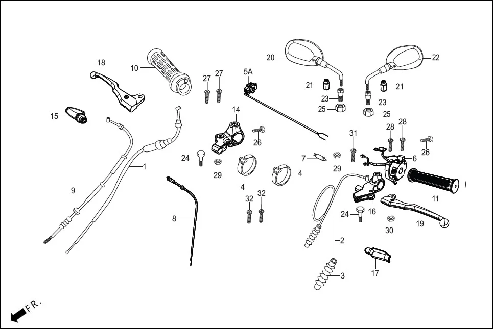 F-3-SELF-CAST-i3S HANDLE LEVER/SWITCH/CONTROL CABLE diagram showing 90201-MW3-620