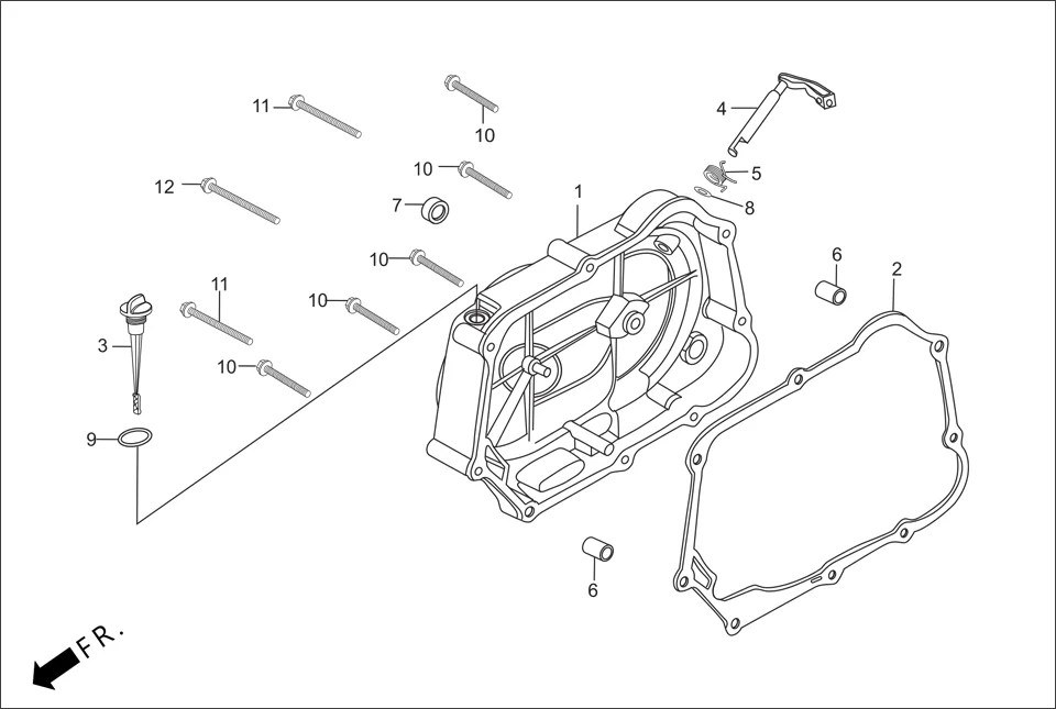 E-5 RIGHT CRANKCASE COVER