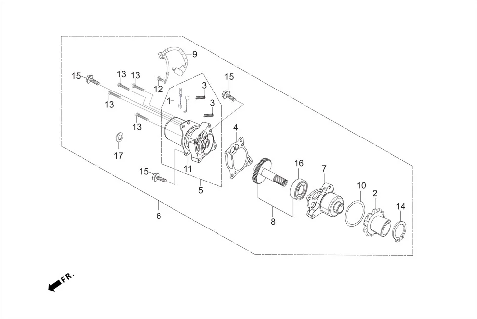 E-7C-SELF-CAST STARTING MOTOR