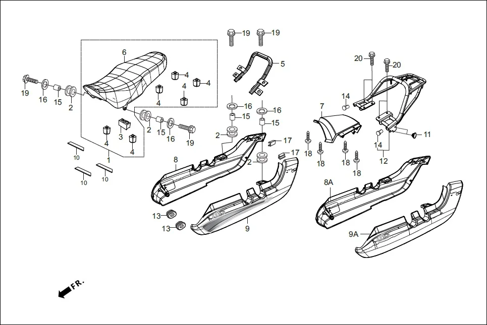 F-12A-DRUM-i3S SET ASSY./RR. COWL/REAR CARRIER (i3S) diagram showing 77400-AAE-210S