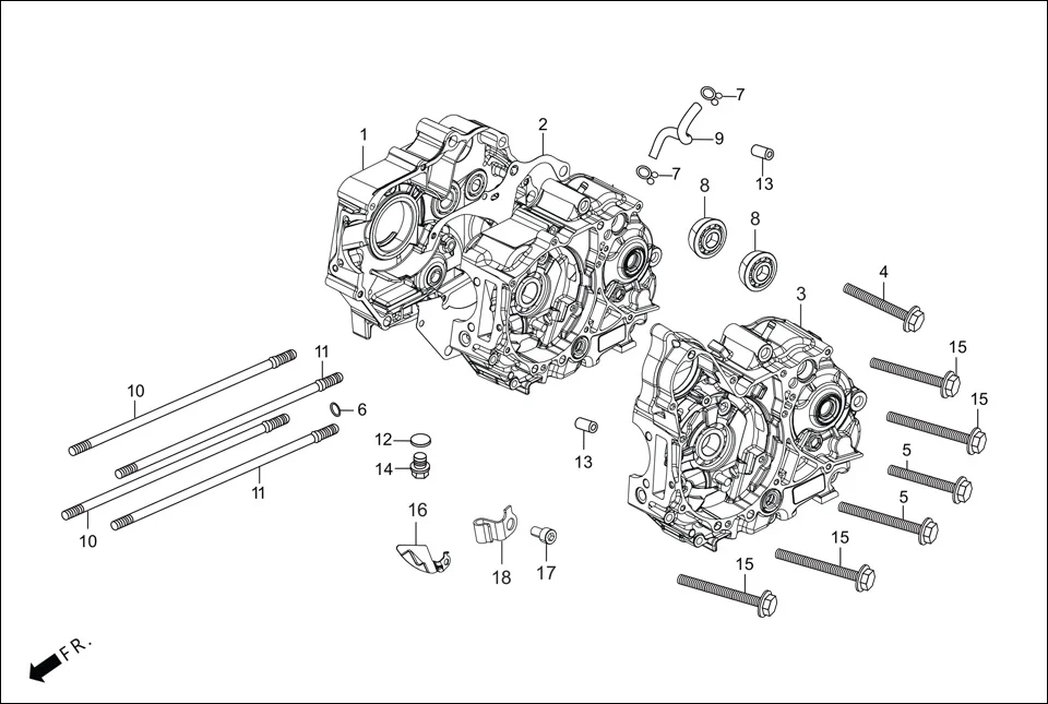 E-8-SELF-i3S CRANK CASE/OIL PUMP