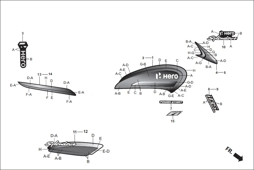 F-27-SELF STRIPES/MARK diagram showing 86511-KVH-780