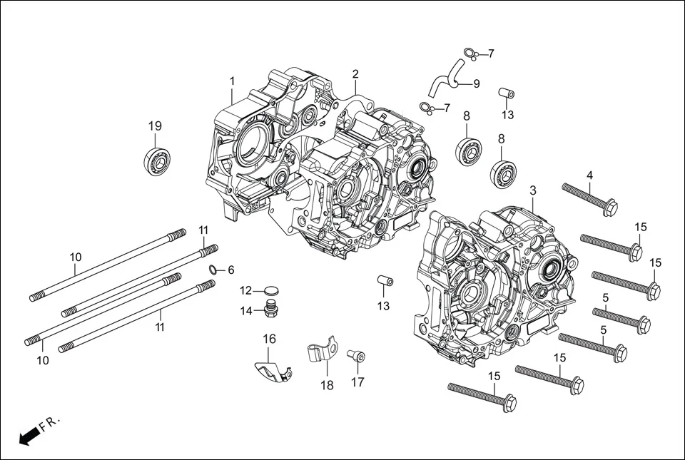 E-8-SELF-i3S CRANK CASE/OIL PUMP