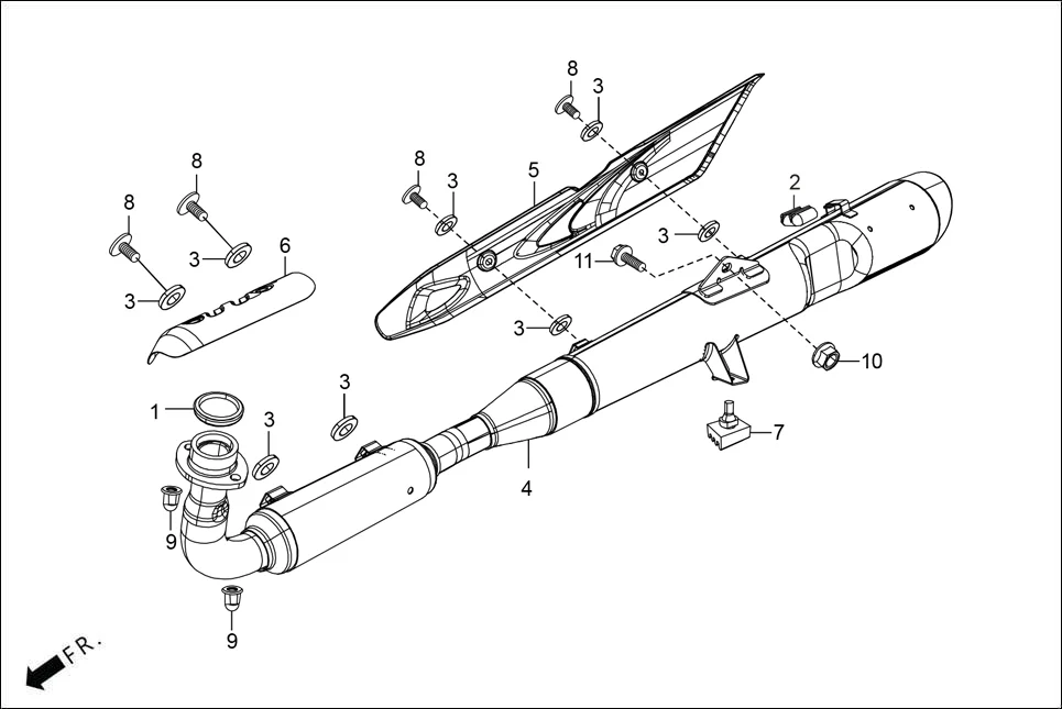 F-16 MUFFLER diagram showing 18292-KTP-900