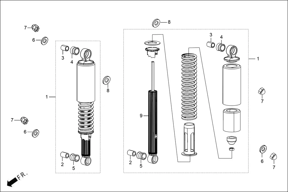 F-20 REAR CUSHION diagram showing 52410-KCC-871