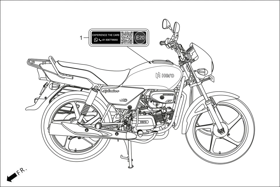 F-30 MARK/CAUTION assembly diagram for Hero SPL+ (FI KIT-NCS)(Oct., 2025)