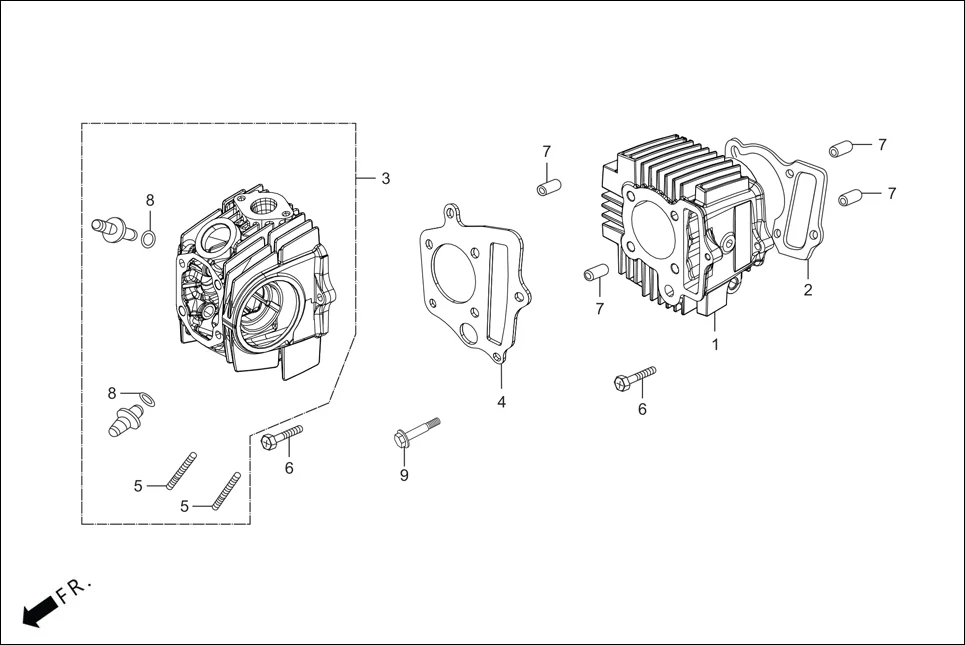 E-2 CYLINDER/CYLINDER HEAD