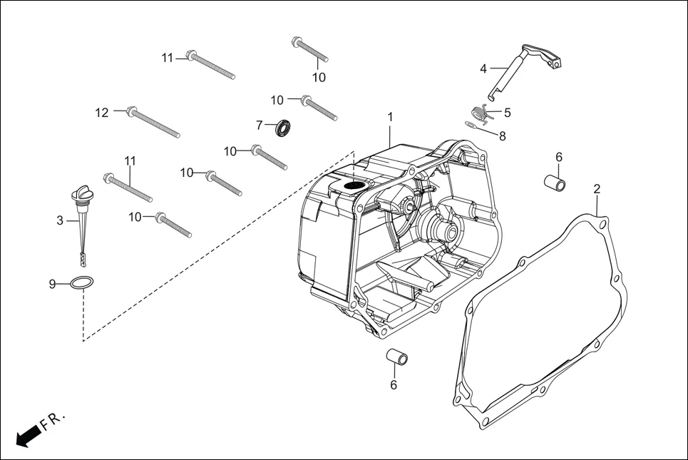 E-5 RIGHT CRANKCASE COVER