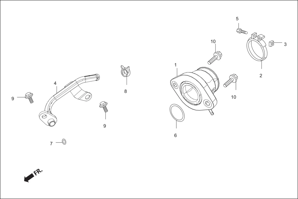 E-11A EXHAUST (AIR FEED PIPE/ INLET PIPE)