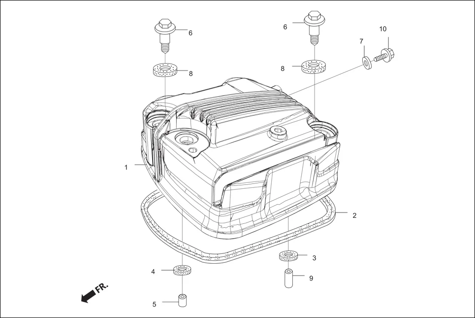E-1 CYLN. &amp; CYLN HEAD (CYLINDER HEAD COVER)