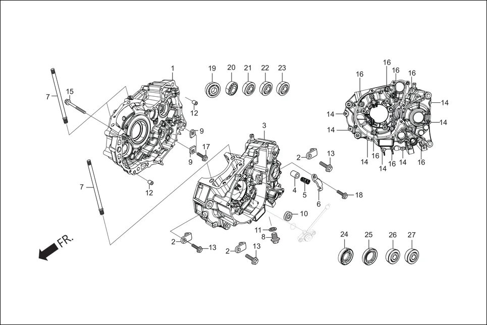 E-3B CRANK CASE &amp; COVER (CRANK CASE)