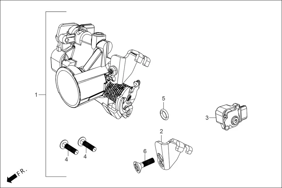 E-13 THROTTLE BODY ASSY.