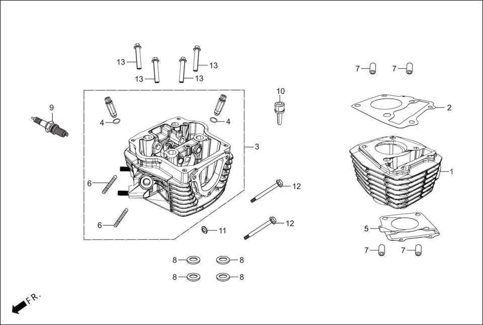 E-2 CYLINDER/CYLINDER HEAD