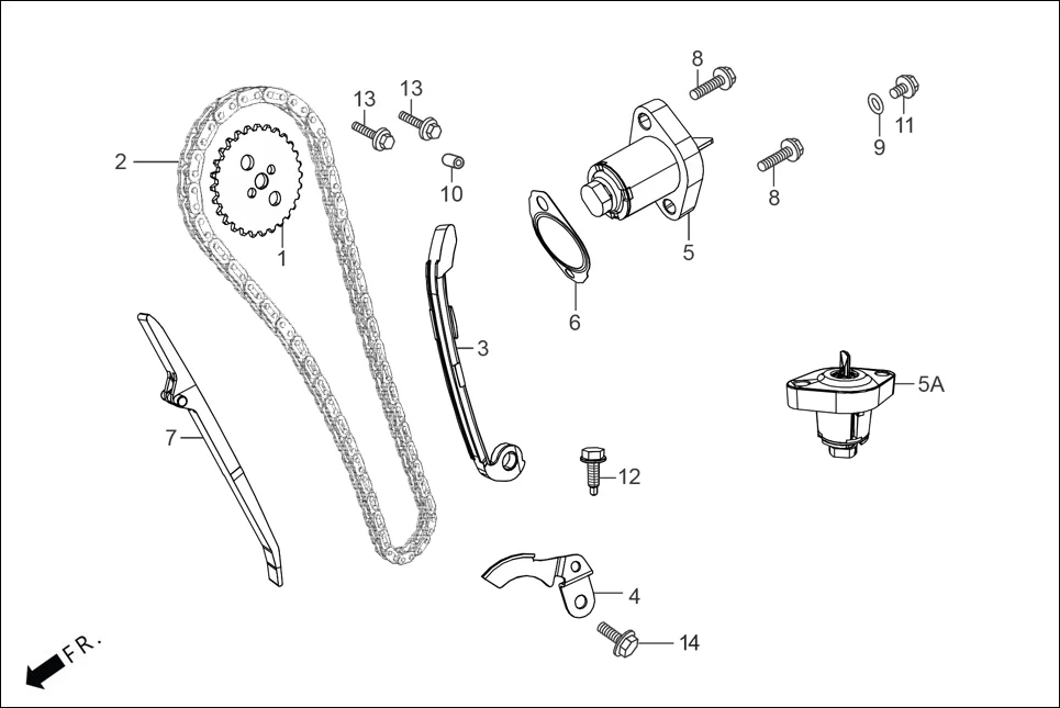 E-4 CAM CHAIN TENSIONER