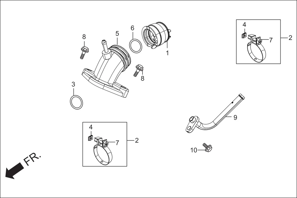 E-11A INLET PIPE/PIPE COMP. AIR FEED