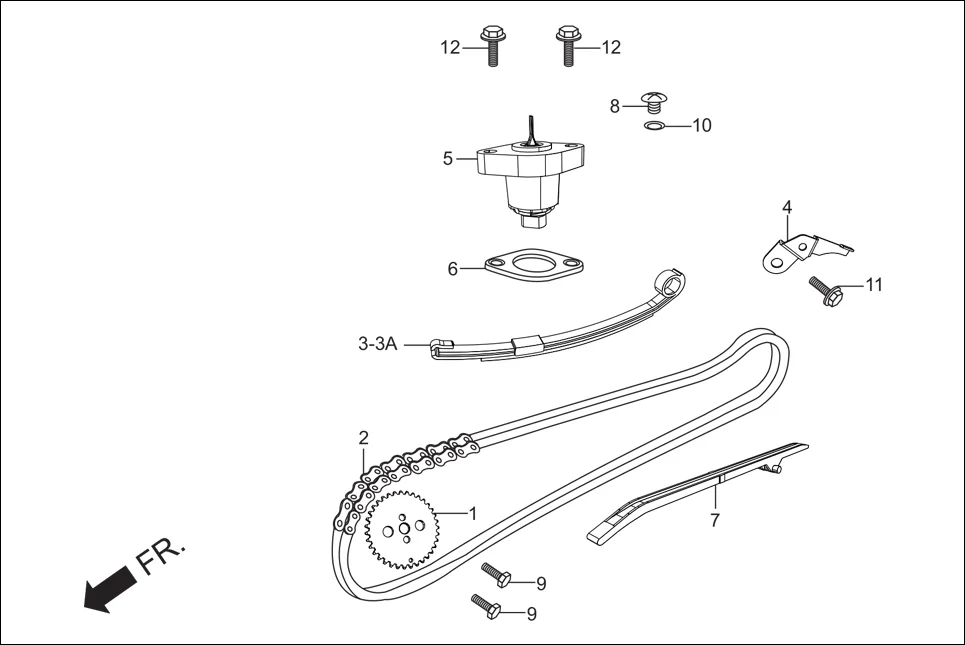 E-2 CAM CHAIN TENSIONER