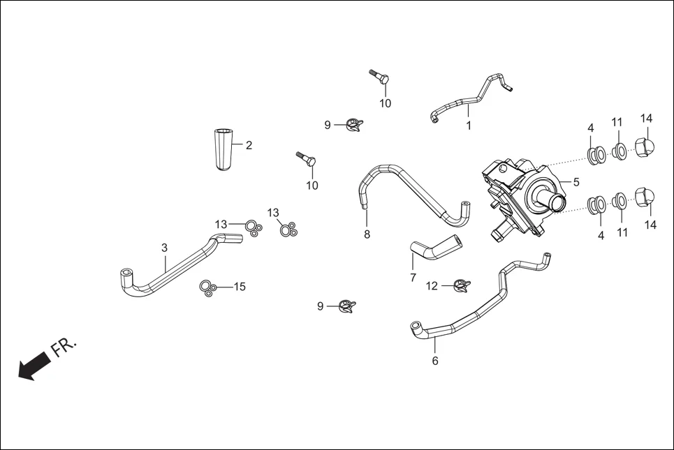F-13A AIR CLEANER assembly diagram for Hero Super Splendor (Nov, 2017)