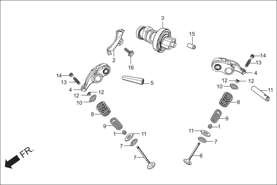 E-1C CYLINDER/CYLINDER HEAD/CAM SHAFT/VALVE