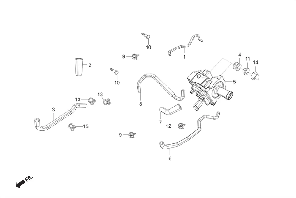 F-13A AIR CLEANER assembly diagram for Hero Super Splendor iBS (Feb, 2019)