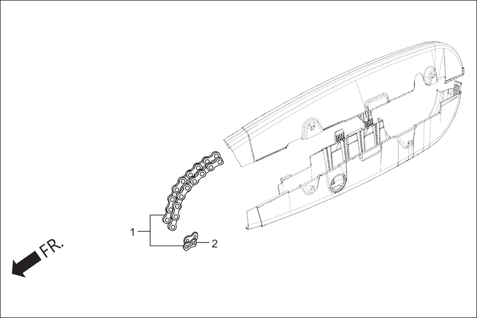 F-16 CHAIN DRIVE &amp; DRIVE SHAFT assembly diagram for Hero Super Splendor iBS (Feb, 2019)