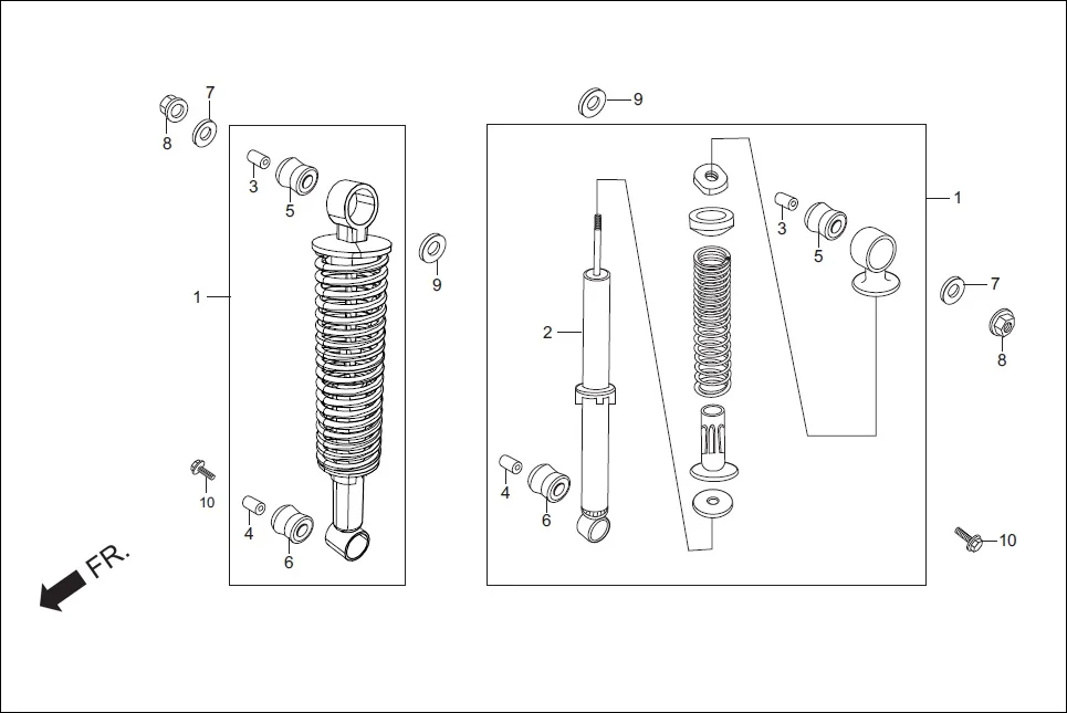 F-17 REAR CUSHION assembly diagram for Hero Super Splendor iBS (Feb, 2019)