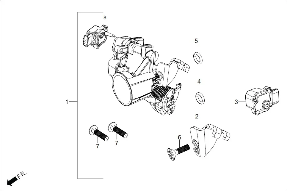E-13 THROTTLE BODY ASSY.