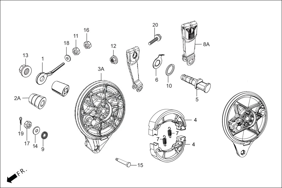 F-10-DISC REAR BRAKE PANEL diagram showing 95701-06035-00