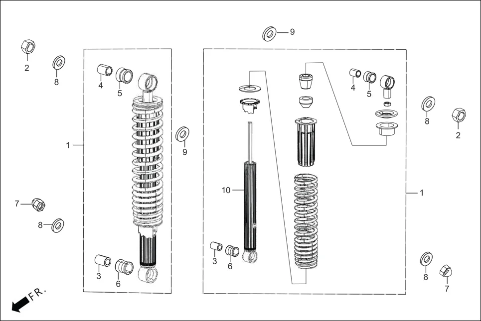 F-20 REAR CUSHION diagram showing 52410-AAF-400