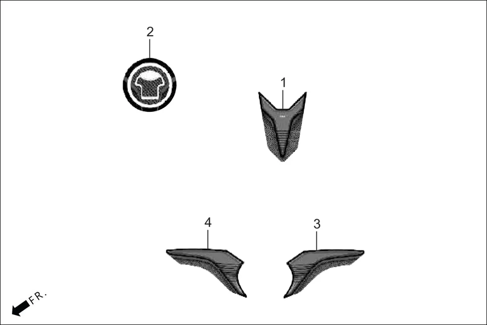F-29B ACCESSORIES (OPTIONAL) assembly diagram for Hero Super Splendor BS-VI(Jan,2023)