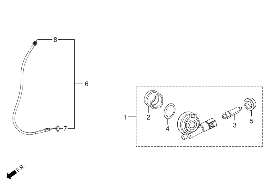 F-2A SPEEDOMETER GEAR &amp; SPEEDOMETER CABLE diagram showing 44800-KVE-901