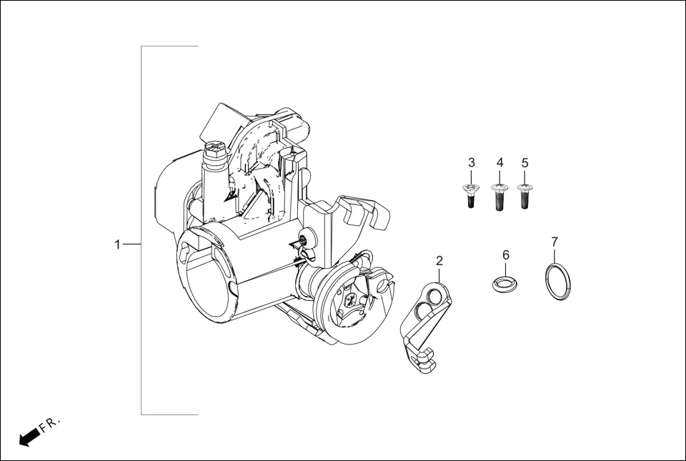 E-13 THROTTLE BODY ASSY.