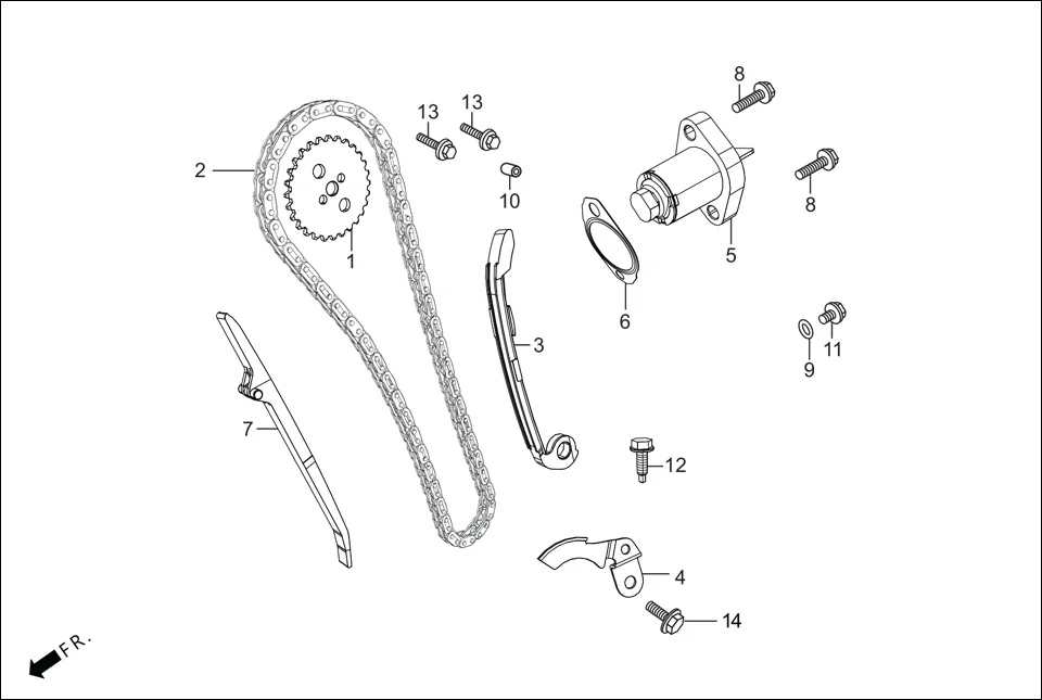 E-4 CAMCHAIN TENSIONER