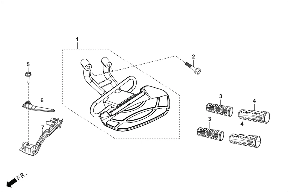 FOP-2 OPTIONAL(PARTS THRUSPD - FRAME)