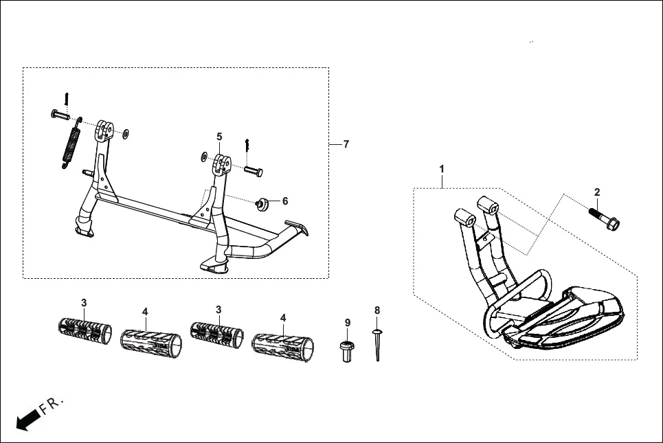 FOP-2 OPTIONAL (PARTS THRU  SPD - FRAME)