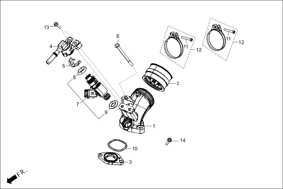 E-17 NLET PIPE / EXHAUST