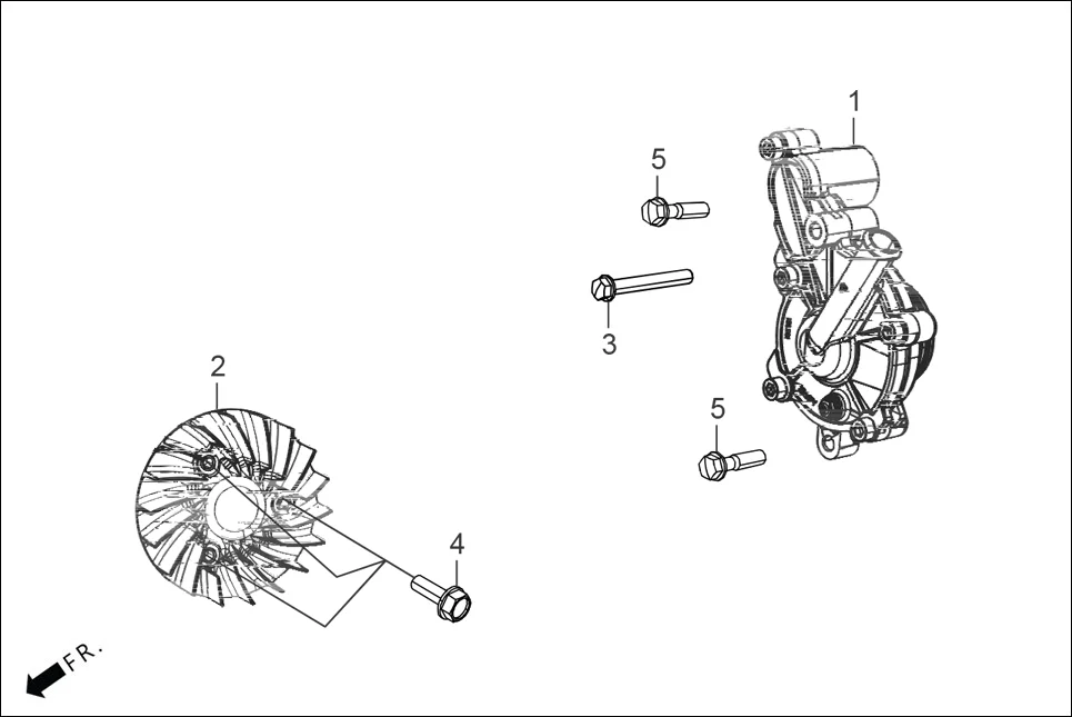 E-1 WATER PUMP &amp;  COOLING FAN