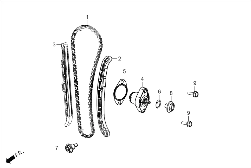 E-5 CAM SHAFT (CAM CHAIN/TENSIONER)