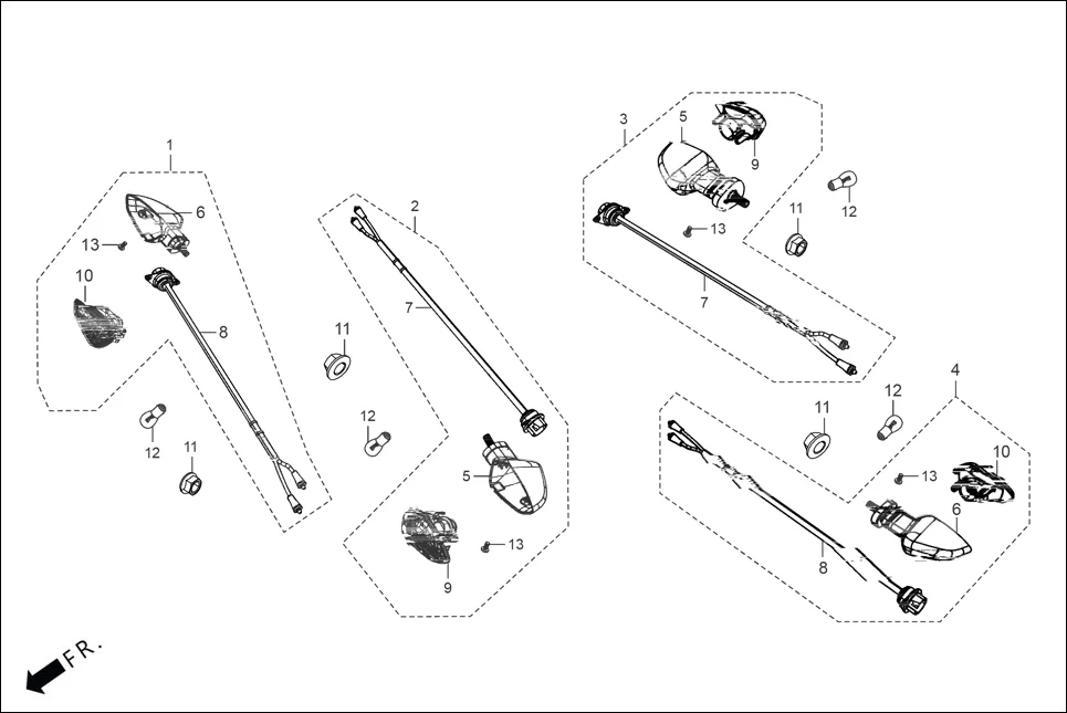 F-19 WINKER ASSY. diagram showing 33605-AAW-D01