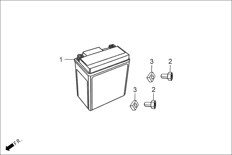 F-21 BATTERY assembly diagram for Hero XOOM 160(Aug., 2025)
