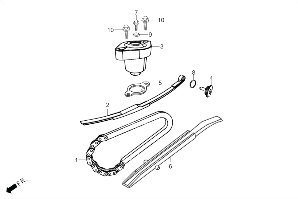 E-4A CAM SHAFT (CAM CHAIN/TENSIONER)