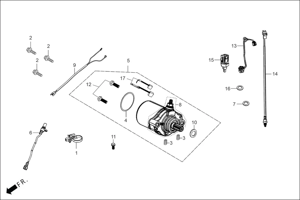 E-5A ELECTRICALS (STARTING MOTOR)