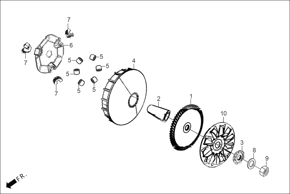 E-8 CLUTCH (DRIVE FACE)