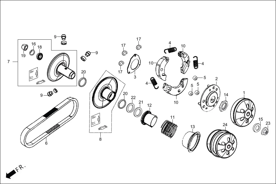 E-9 TRANSMISSION (DRIVEN FACE)