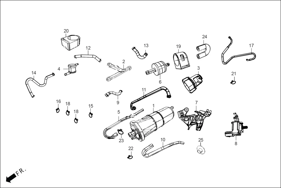 F-13A FUEL TANK (CANISTER ASSY.) diagram showing 95002-02100