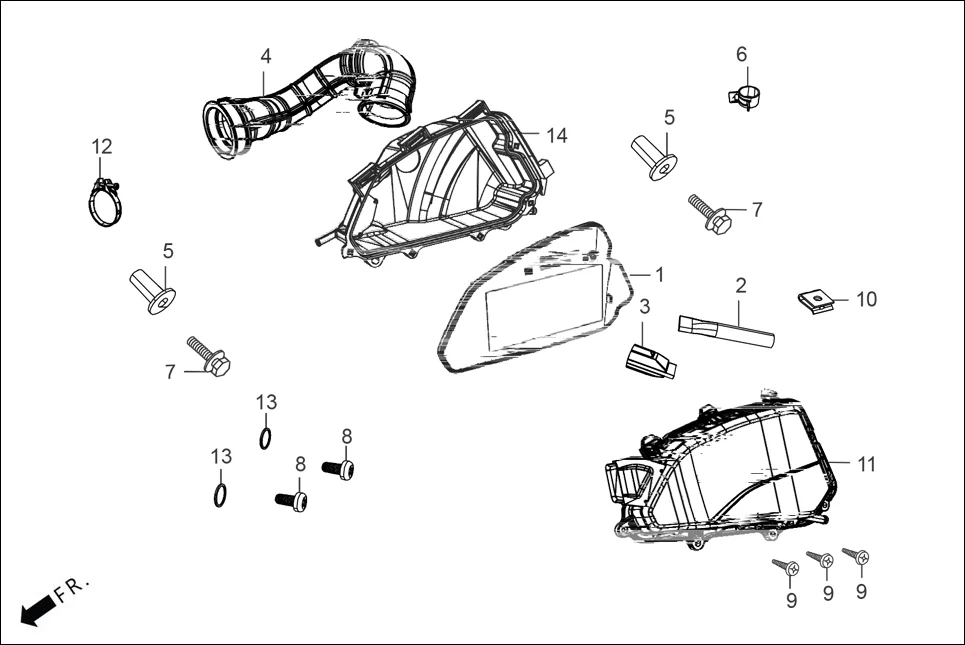 F-15 AIR CLEANER diagram showing 90602-KPL-900