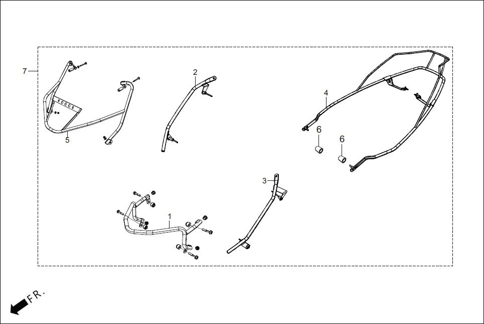FOP-4 BEADING ASSY.(OPTIONAL) assembly diagram for Hero Xoom 125(FEB, 2025)