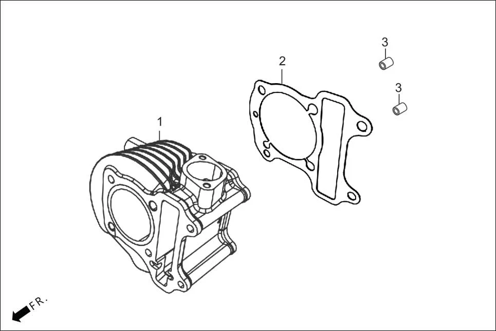 E-3A CYLN. &amp; CYLN HEAD (CYLINDER)