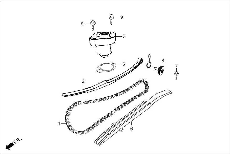 E-4A CAM SHAFT (CAM CHAIN/TENSIONER)