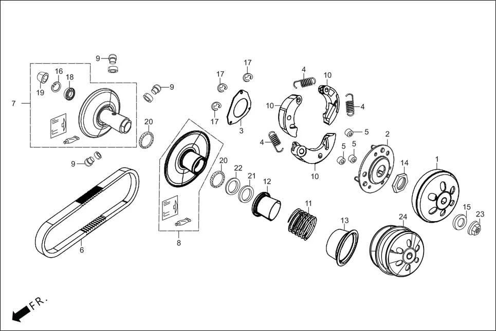 E-9 TRANSMISSION (DRIVEN FACE)
